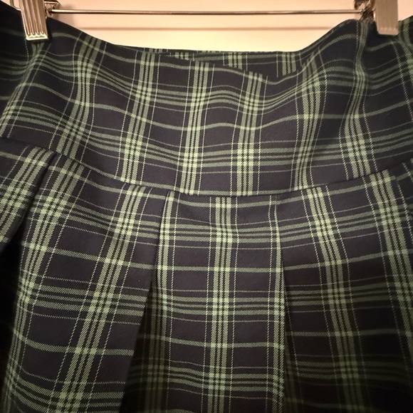 BP Plaid Skirt in Navy and Green - Picture 3 of 4